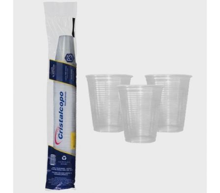 VASO PLAST CRISTAL COPO 300 ML
