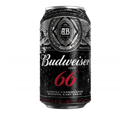 CERVEZA BUDWEISER 66 LATA 354 CC  