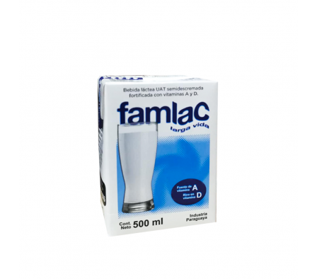 LECHE FAMLAC LARGA VIDA TETRA 500 ML
