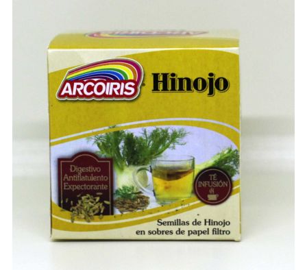 TE DE HINOJO 2 GR ARCOIRIS 10 SAQUITOS