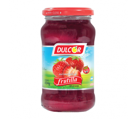 MERMELADA DULCOR FRUTILLA 454 GR 