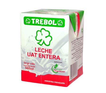 LECHE TREBOL ENTERA SQUAR 500 ML