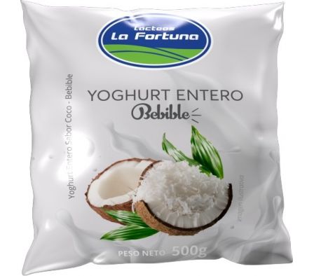 YOGHURT LA FORTUNA COCO SACHET 500 ML