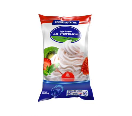 CREMA LECHE LA FORTUNA  SACHET 1 LT