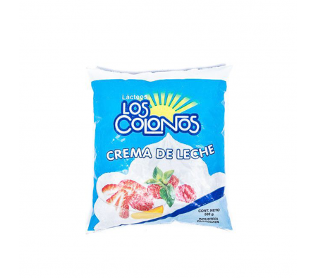 CREMA DE LECHE LOS COLONOS 500 GR