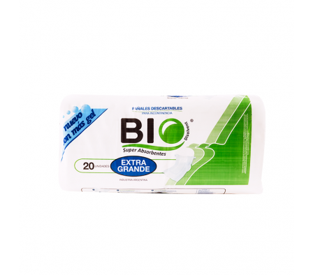 PAÑAL BIO EXTRA  GRANDE X20 UNIDADES
