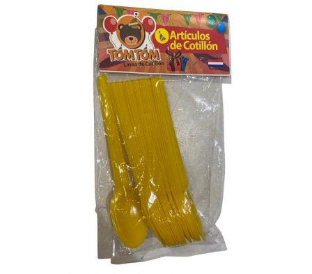 CUCHARITA SUND-AMARILLO X 25.