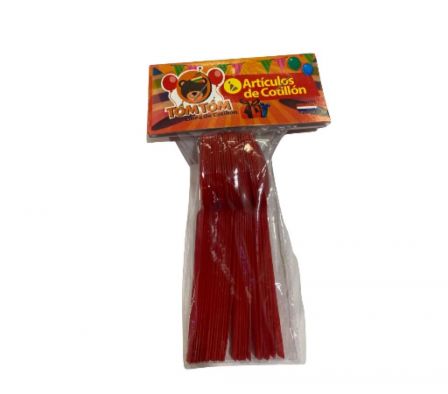 CUCHARITA SUND- ROJO  X 25UN.