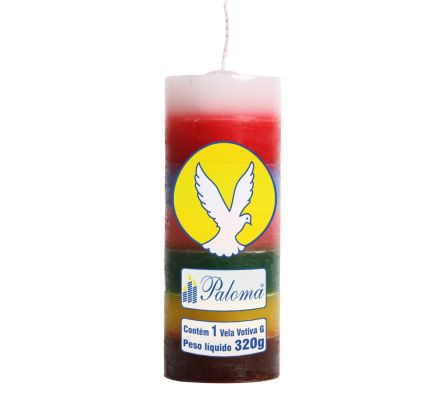 VELA  PALOMA 7 DIAS DE COLORES X 1 UNIDAD