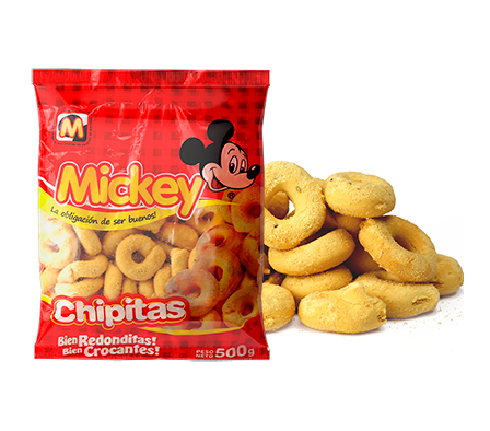 CHIPITAS MICKEY 500  GR 