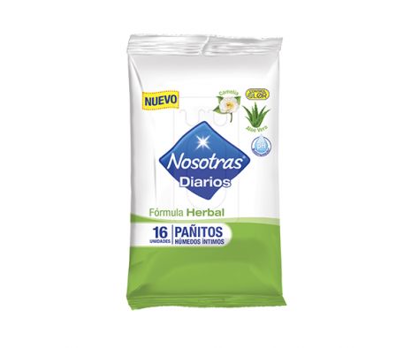 TOALLITAS  NOSOTRAS INTIMA  X 12 UNIDADES