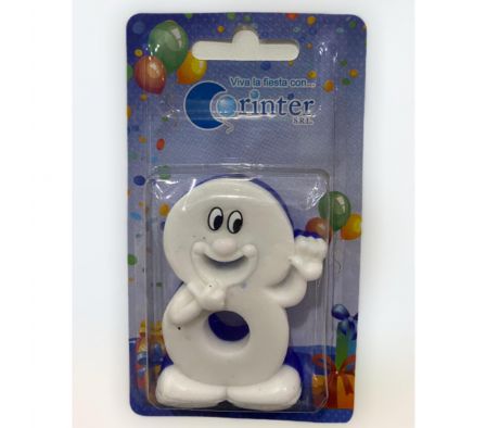 VELA CORINTER 8 AÑOS ROSA AZUL 