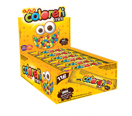 CHOCOLATE COLORETI MINI JAZZAM 396 GR 