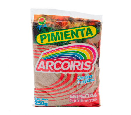 PIMIENTA MOLIDA ARCO IRIS 250  GR 