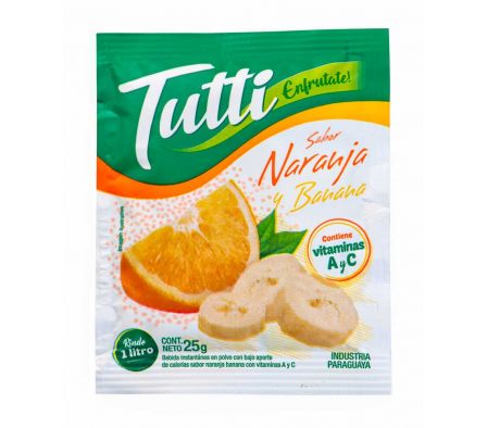 JUGO POLVO TUTTI NAR/BANANA 25 GR