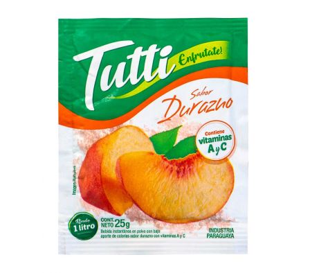 JUGO POLVO TUTTI DURAZNO 25 GR