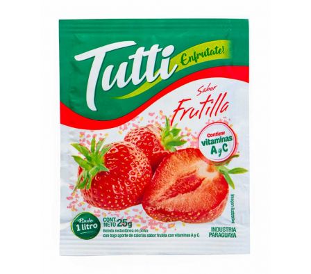 JUGO POLVO TUTTI FRUTILLA 25 GR