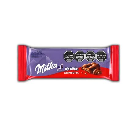 CHOCOLATE MILKA LEGER B ALMENDRAS 45 GR 