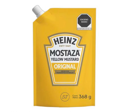 MOSTAZA HEINZ DOY PACK 368  GR 