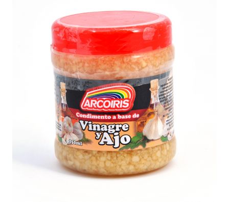 CONDIMENTO ARCO IRIS VINAGRE Y AJO 250 ML 