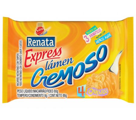 FIDEOS INST.RENATA EXPRES CREM 4 QUESOS 88 GR