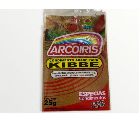 CONDIMENTO ARCO IRIS PARA KIBBE PAQ. 20x25 GR