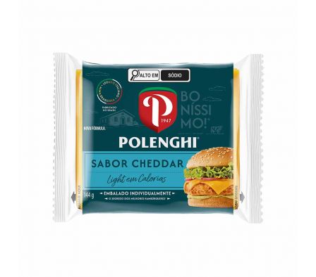 QUESO SANDWICH CHEDDAR LIGHT POLENGHI 160  GR