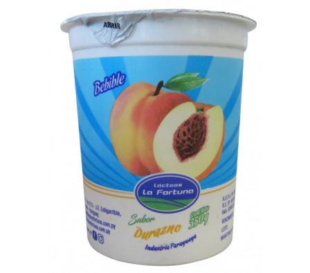 BEBIDA LACTEA FERM LA FORTUNA DURAZNO 350  GR 