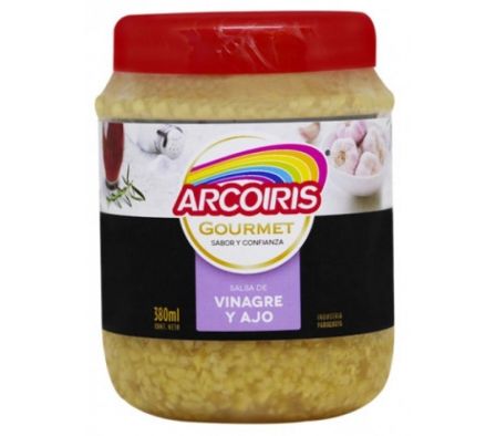CONDIMENTO ARCOIRIS VINAGRE Y AJO 380 ML