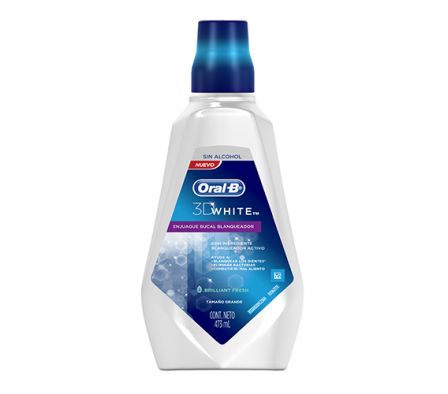 ENJUAGUE BUCAL ORAL B WHITE 473 ML