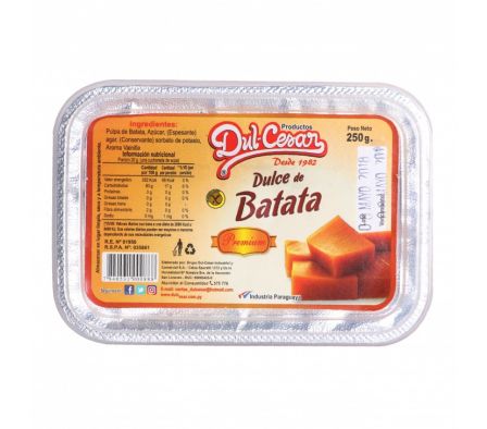 DULCE BATATA DUL CESAR PREM 250  GR