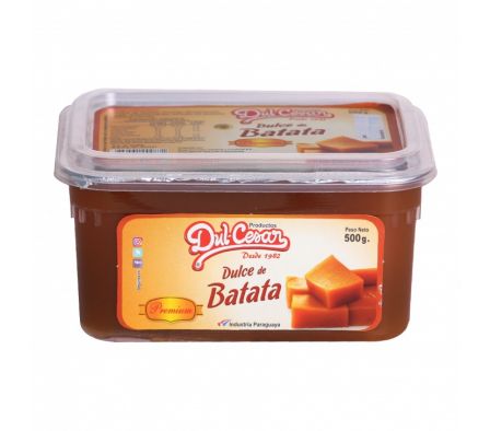 DULCE BATATA DUL CESAR POTE CUADRADO 500  GR