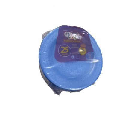 PLATO FIESTA OTR AZUL P15 x25un