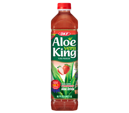 BEBIDA OKF ALOE STRAWBERRY BOTELLA 1.5 LT