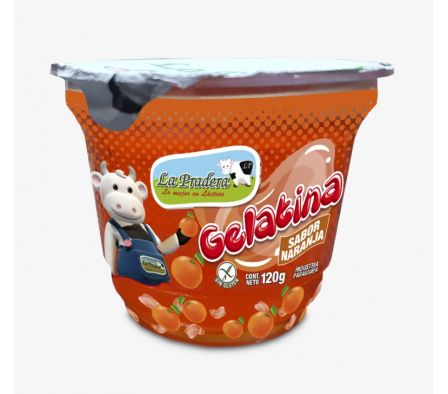 GELATINA LA PRADERA NARANJA 120 GR