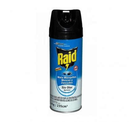 INSECTICIDA RAID AZUL SIN OLOR 235 ML