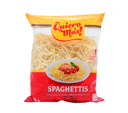 FIDEOS SPAGHETTI QUIERO MAS 500GR