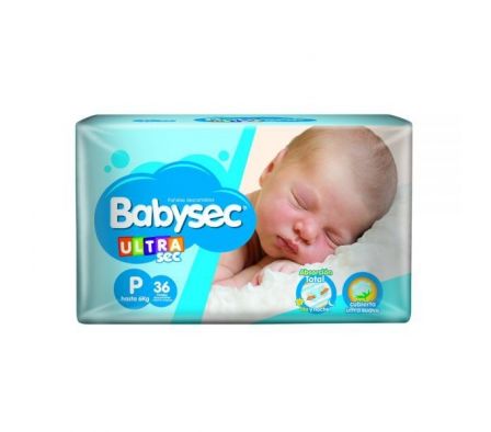 PAÑAL BABYSEC ULTRA HIPER PEQ. 36UN