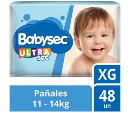PAÑAL BABYSEC ULTRA JUMBO GDE 48un
