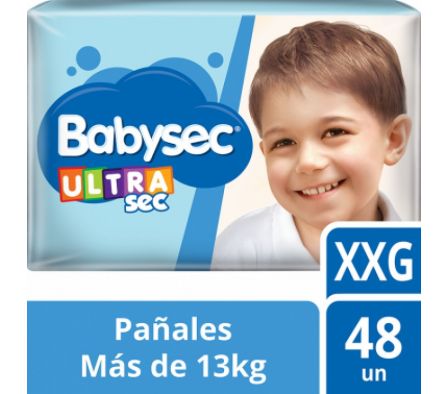 PAÑAL BABYSEC ULTRA JUMBO XXG 48UN