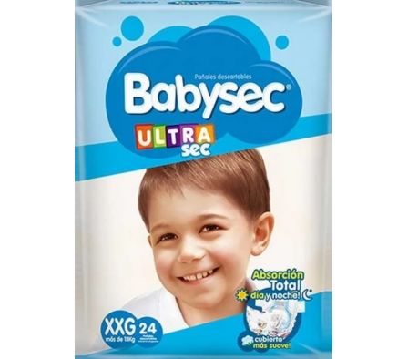 PAÑAL BABYSEC ULTRA HIPER XXG 24un