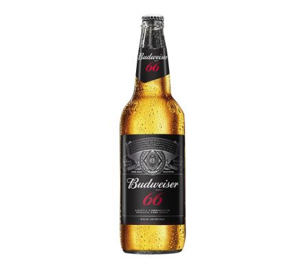CERVEZA BUDW.66 BOT.710ml DESCARTABLE