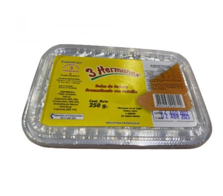DULCE DE BATATA 3 HERMANAS PLAST 250  GR 