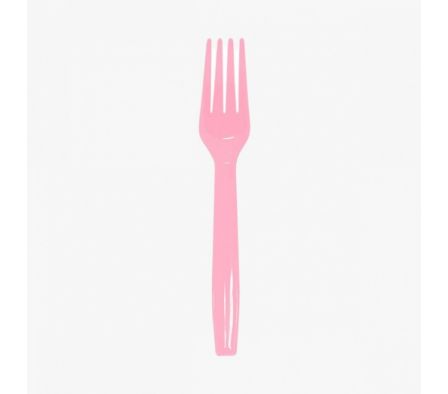 TENEDOR PLAST.CORINTER ROSA 25un