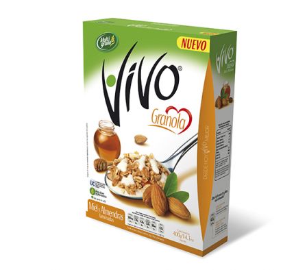  GRANOLA VIVO MIEL ALMENDRAS 400GR