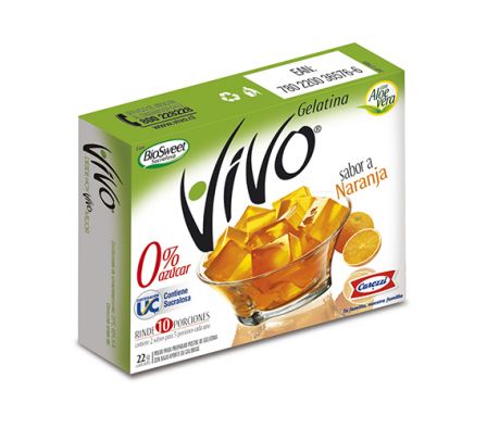GELATINA VIVO NARANJA 22  GR 