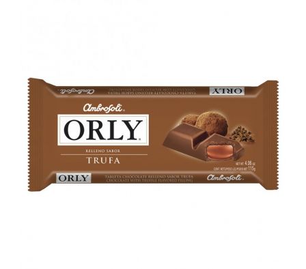 CHOCOLATE ORLY TRUFA 115gr TABLETA