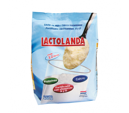 LECHE POLVO LACTOLANDA ENTERA 400g DOY PACK