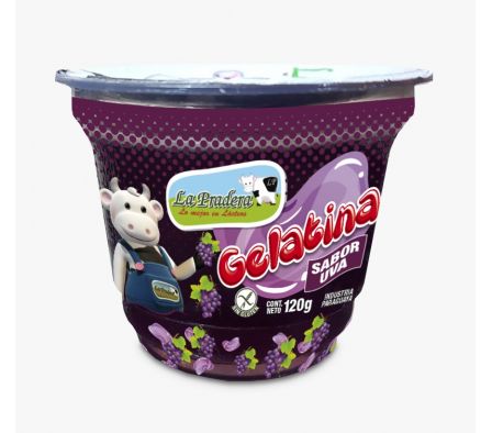 GELATINA LA PRADERA UVA 120  GR 