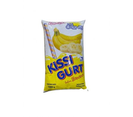 YOGHURT KISSY BANANA SACHET 1 LT 